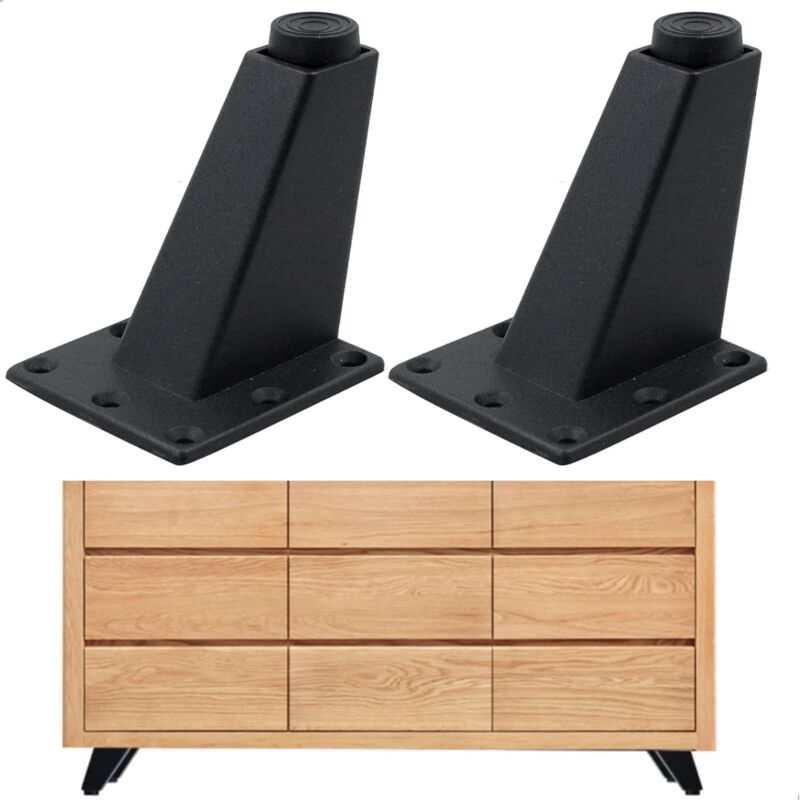 Table Legs Furniture Sofa – Suitable for Cabinet Coffee Table TV and Other Furniture Height Adjustable 4 Pieces 8 x 7 6.3 cm Robust Durable Strong