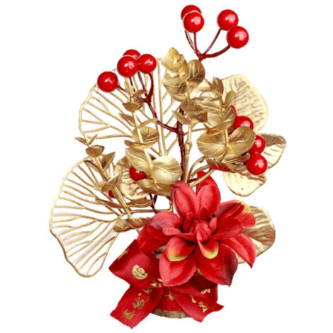 Table Lucky Tree Decoration Lifelike Exquisite Fortune Tree Ornament with Hangtag for Spring Festival Housewarming Small B