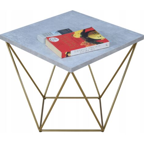 Table lumineuse en béton doré 2K40