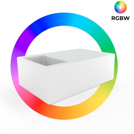 Table lumineuse LED RGBW avec bac à glace - 120 x 66 x 48cm -