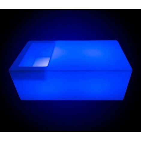Table lumineuse LED RGBW rechargeable avec refroidisseur - 24W -