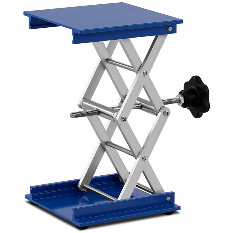 Table élévatrice de laboratoire plateforme table de levage support mini-table 150 x 150 mm 15 kg (surface : 150 x 150 mm, hauteur : 60-270 mm,