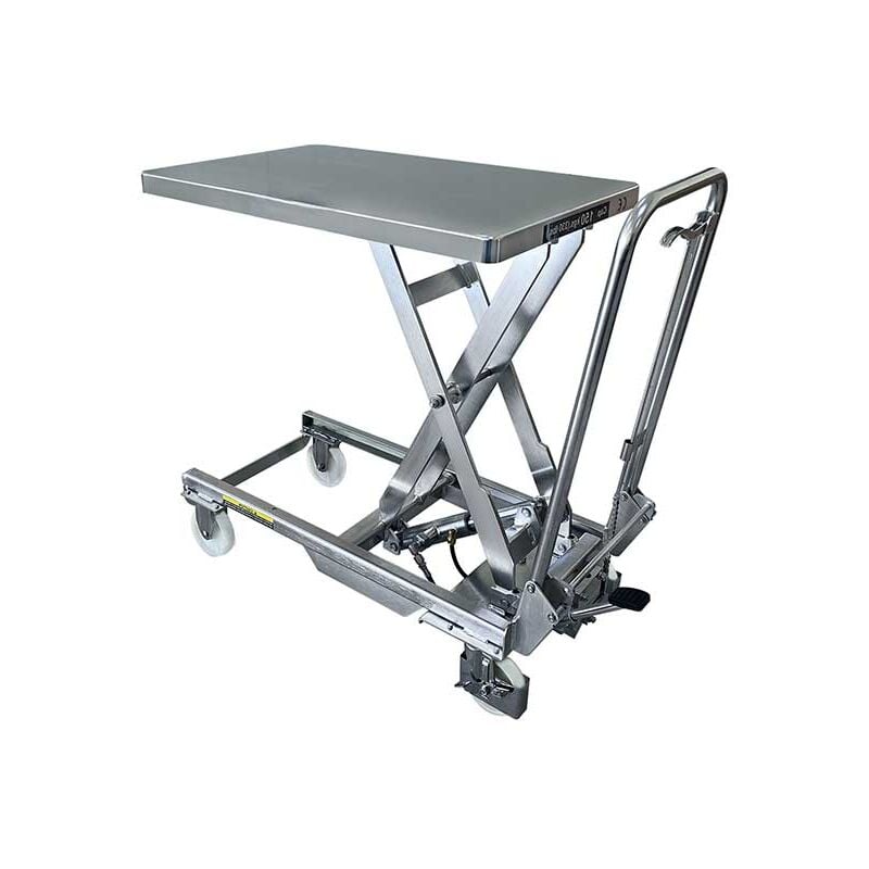 Matisère - Table élévatrice manuelle inox - Charge max 150kg - 855007645