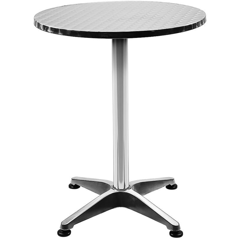 Table Mange Debout en Aluminium Réglage en hauteur 606070/110cm Meuble Terrasse Salon