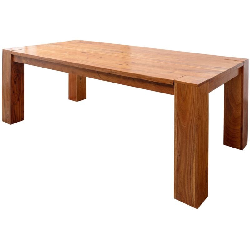 Table à manger 220x100 Acacia laqué Miel oxford 0617