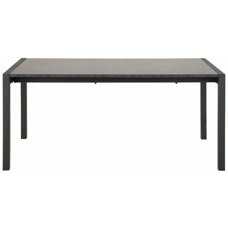 Bobochic - Table à manger BEKA avec allonges 170 à 250 cm Noir - Noir