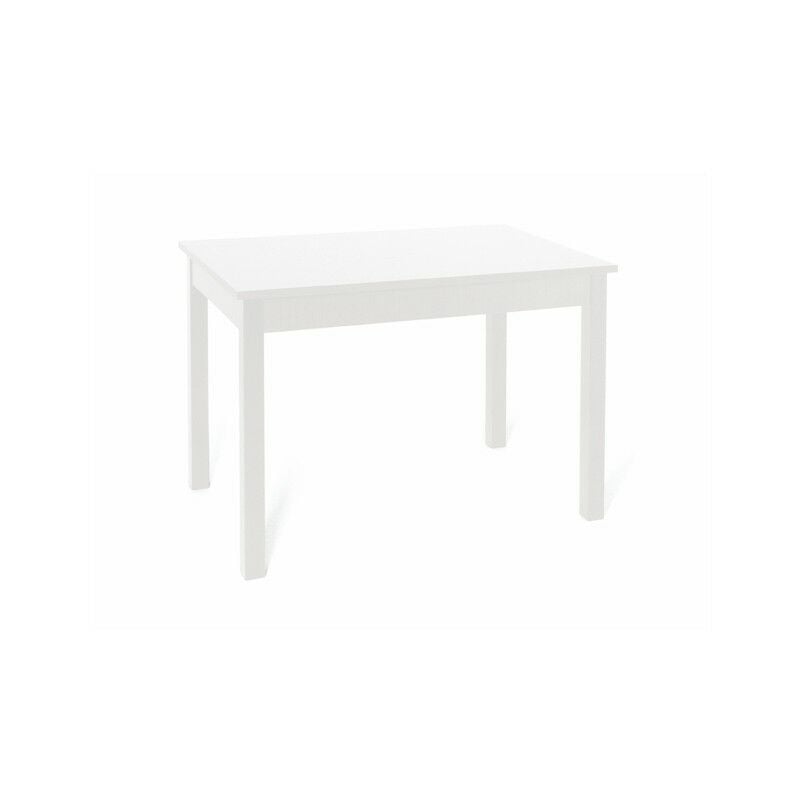 table à manger en frêne blanc en bois mélaminé cm 70x110
