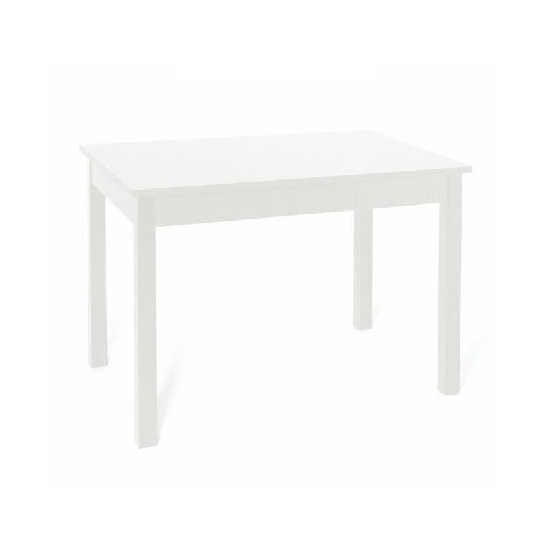 Argonauta - Table à manger extensible en frêne blanc en bois mélaminé cm 80x120 - 160