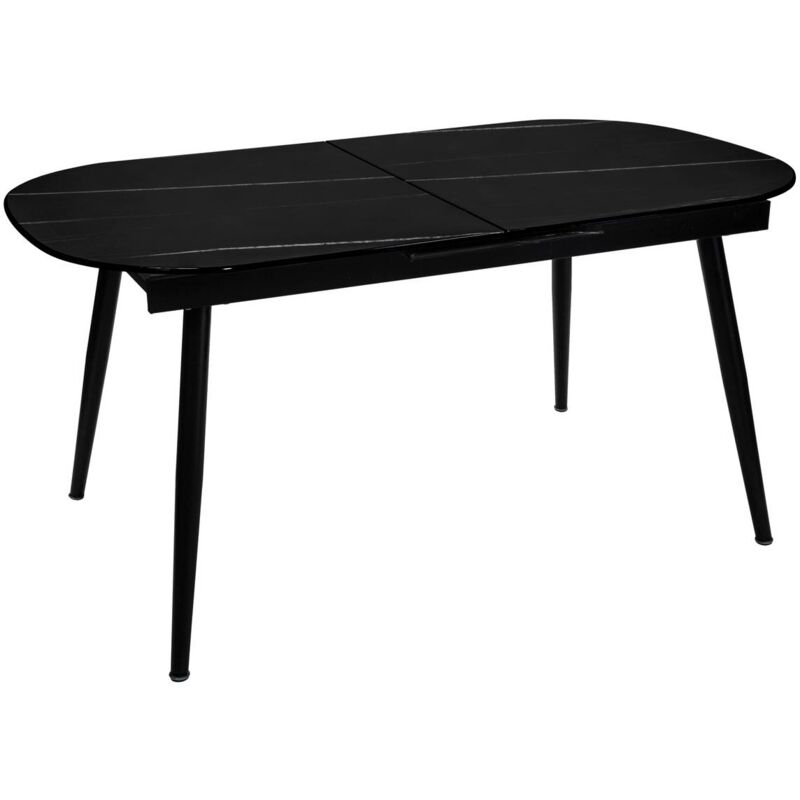 Atmosphera - Table à manger extensible Mapu verre trempé effet marbre L160-200cm créateur d'intérieur