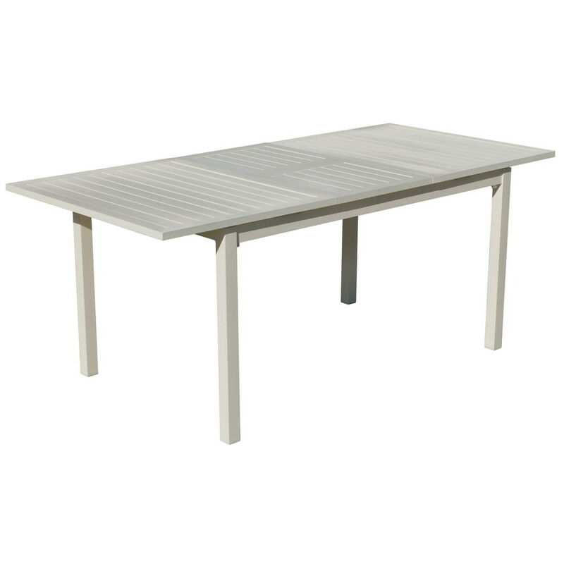Hevea - Table à manger extensible PALMA - 170/220x100cm - finition blanc