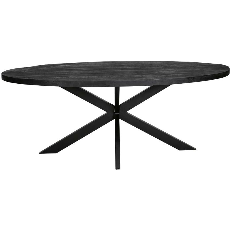 Made In Meubles - Table à manger ovale en bois Amor