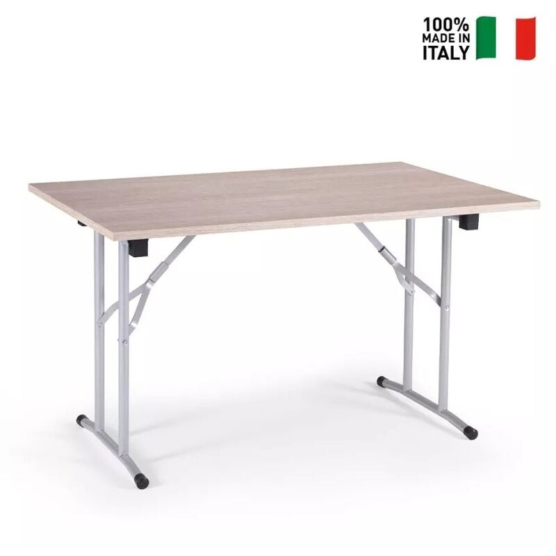 Table avec pieds pliants en chêne