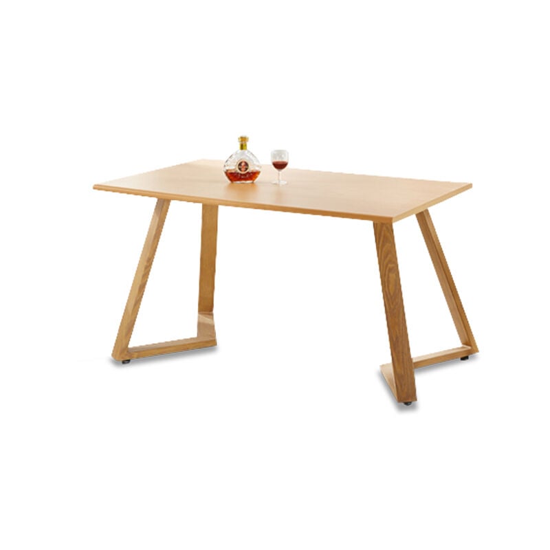 Designetsamaison - Table à manger rectangulaire scandinave bois - Trevi