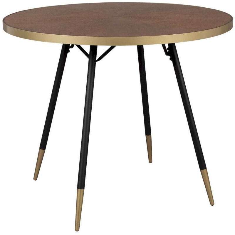 Table à manger, Table de repas bois et métal Denise Marron en Wood, boite a design