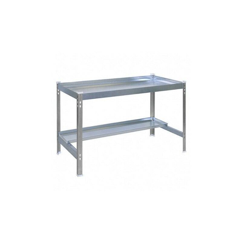 Simonrack - Table de préparation jardinage Simon Rack Desk 90x60cm gris galvanisé