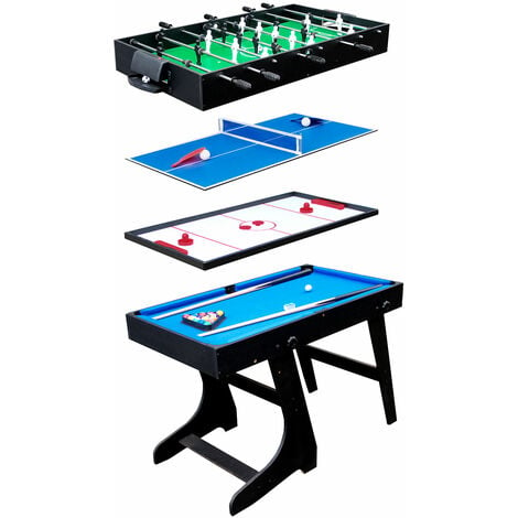 HAPPY GARDEN Table multi-jeux 4 en 1