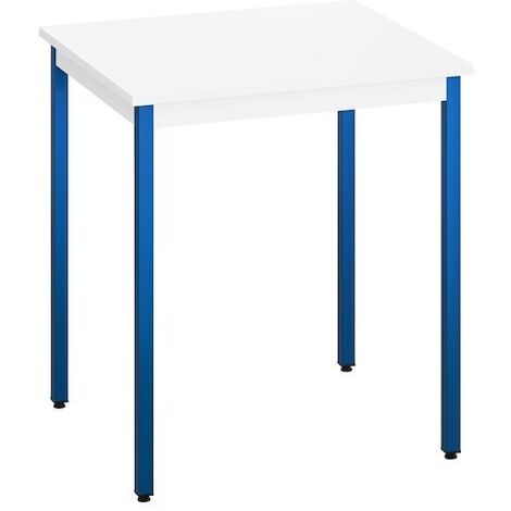 Chaise Scolaire Taille 5 Pour CE2/CM1 - Hauteur 43 Cm - Structure Acier Et Assise Bois Hêtre - Norme NF Éducation - Lot De 2