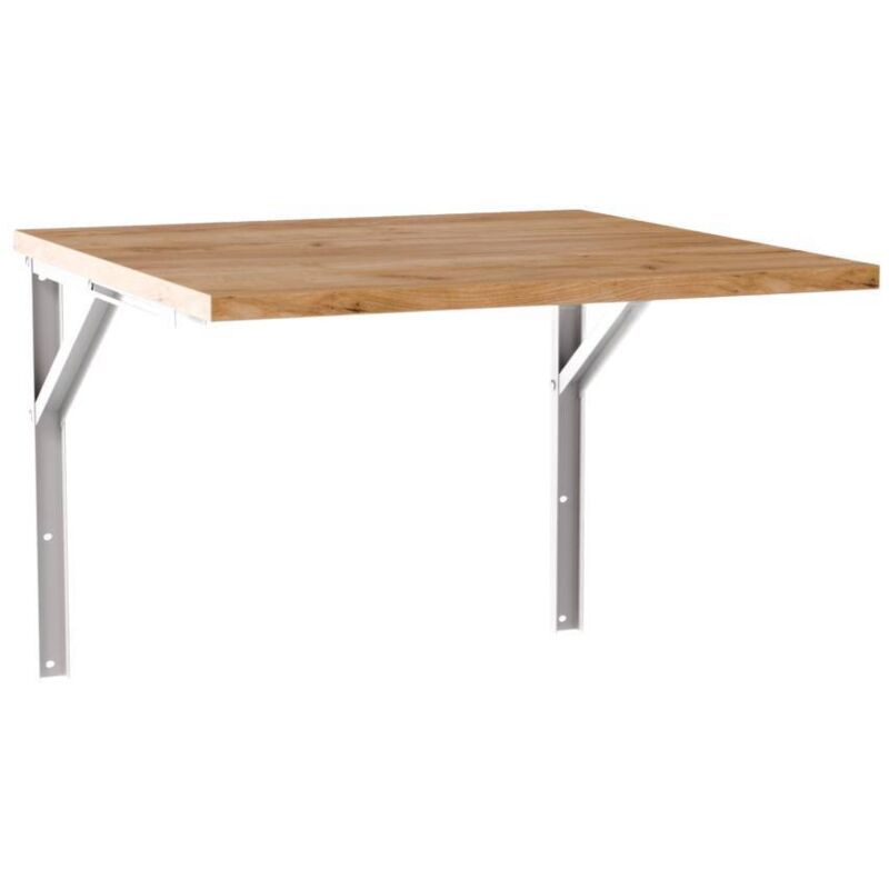 Table murale extensible FLIP 68x68 cm Chêne Craft