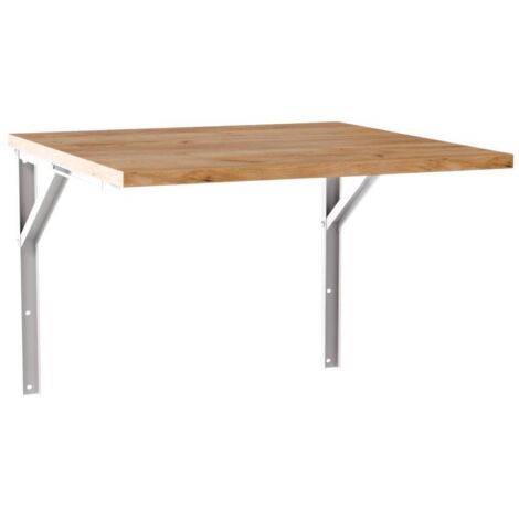 Table murale extensible FLIP 68x68 cm Chêne Craft
