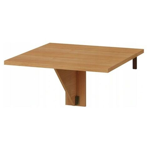 Table murale pliable étagère rabattable 70x70 Aulne Modèle: HOMNI 7 Table pliante