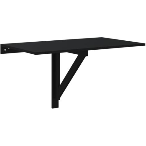 Table murale pliable  Table d'appoint Table basse Noir 100x60x56 cm Bois d'ingénierie 57229