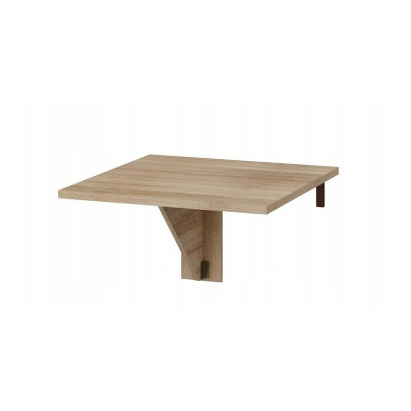 Table murale pliable étagère rabattable 70x70 Chêne Sonoma Modèle: HOMNI 7 Table pliante