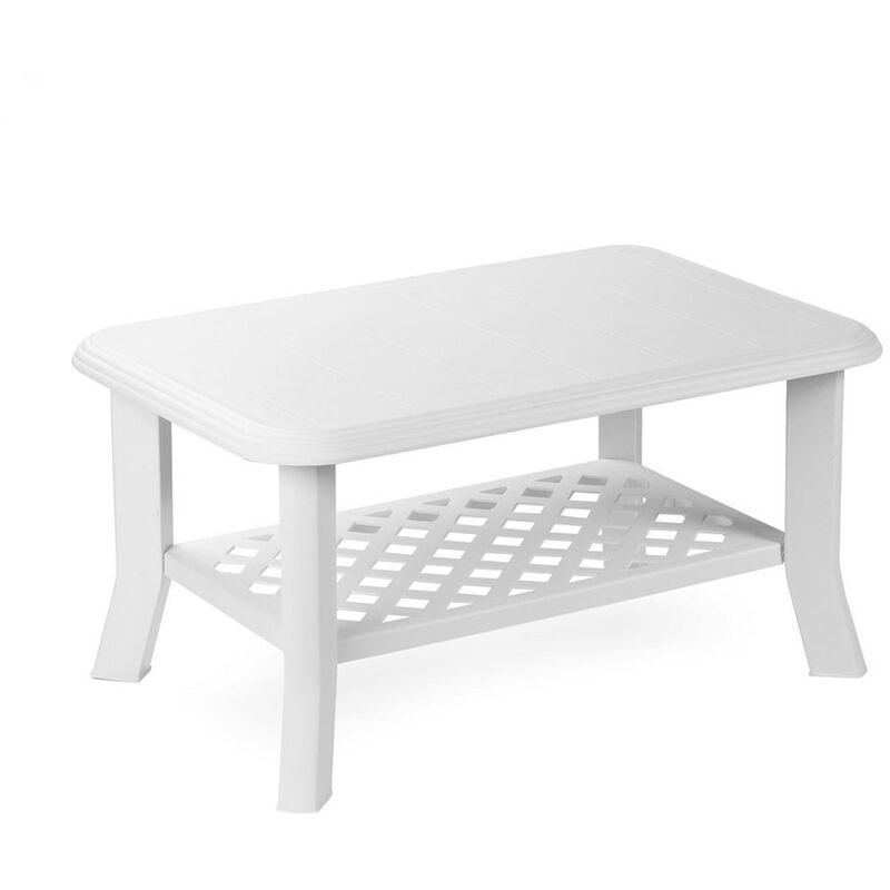 Mesa baja pas 90x60x46 cm blanca