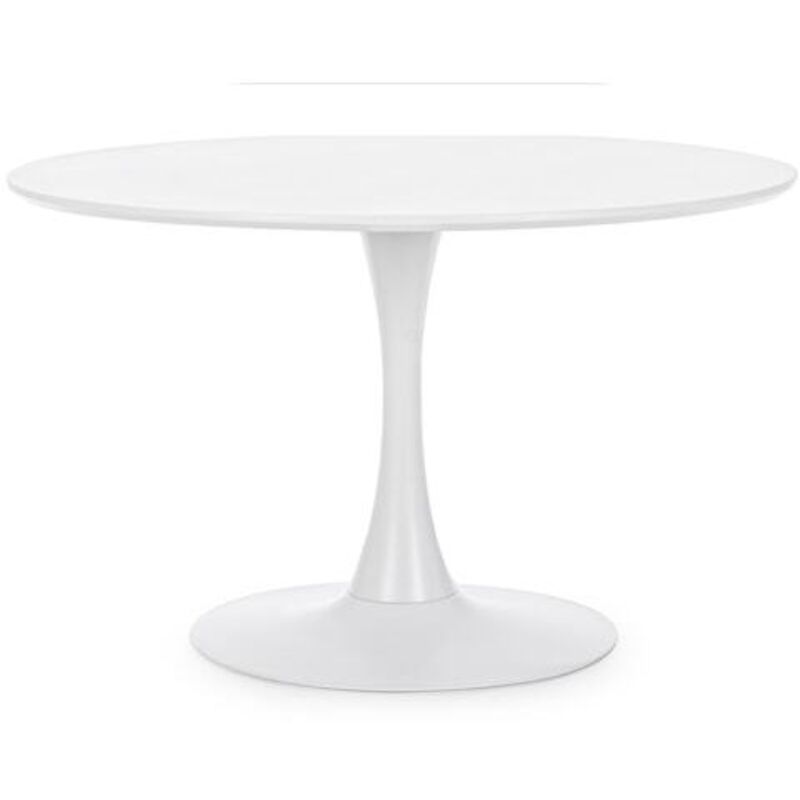 Hellin - Table de salle à manger Table Bloom Blanche D100