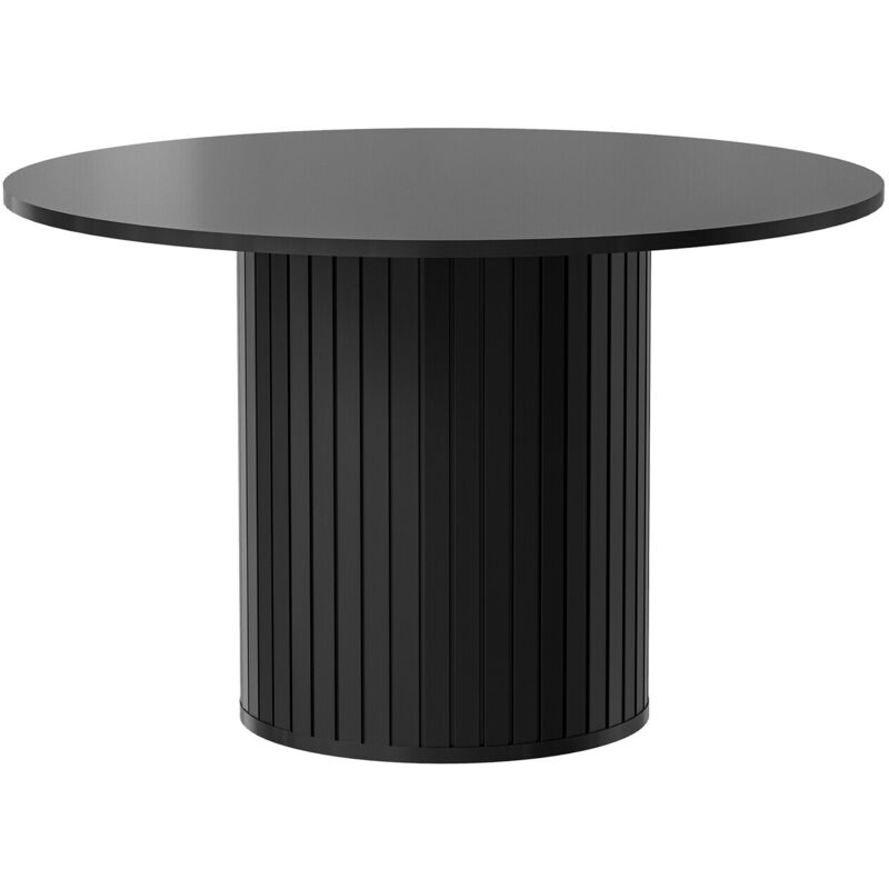 Mobilier1 - Table Novmono 107, Noir, 76x0x0cm, Stratifié, mdf, Stratifié