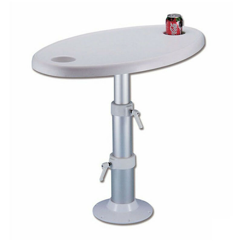 Table ovale en aBS avec support telescopique -