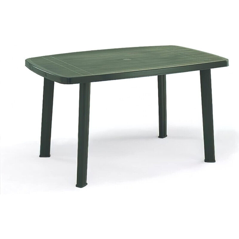 Ipae Progarden - Faro table ovale modulaire cm137x85x72h en polypropyle'ne vert pour l'exte'rieur