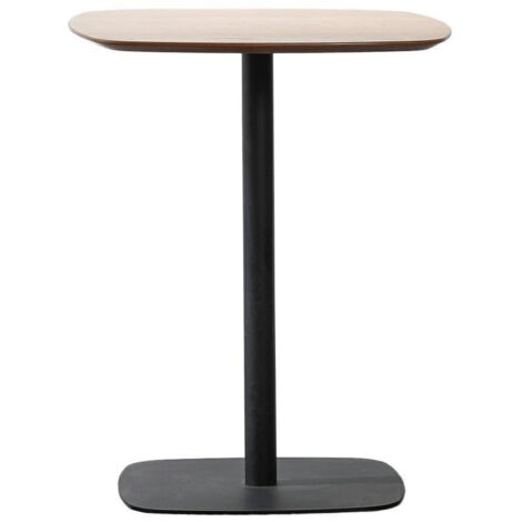 TABLE OVALE MODERNE 60x60x74 cm chêne noir LOFT