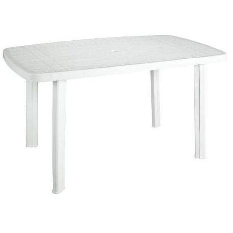 Table Ovale Pour L'extérieur. Couleur: Blanc 72x137x85cm Ipae Progarden