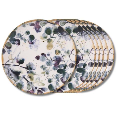 Table Passion - Assiette à dessert Garden 22,5 cm (lot de 6)