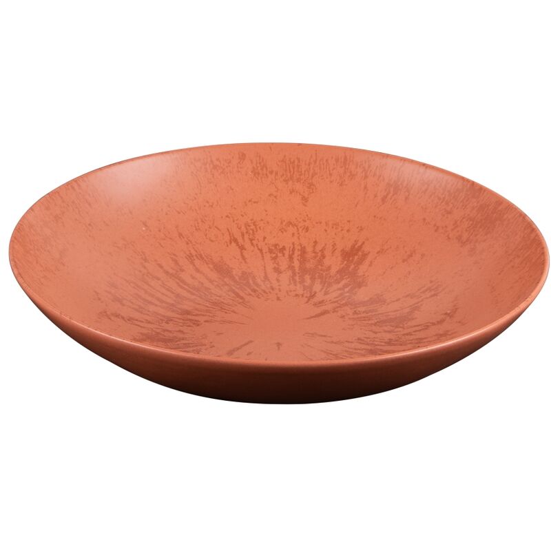 Table Passion - Assiette Creuse Onyx 22 cm Terracotta (lot de 6)