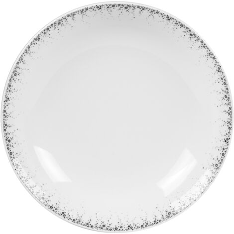 Table Passion - Assiette creuse Boréalis gris 20 cm (lot de 6)