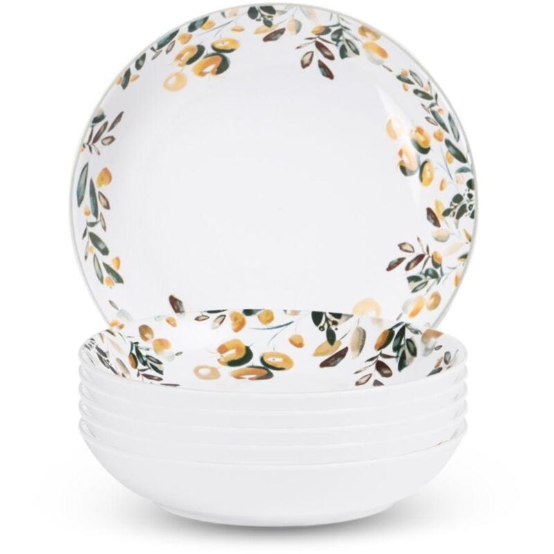 Table Passion - Assiette creuse Summer 19 cm (lot de 6)