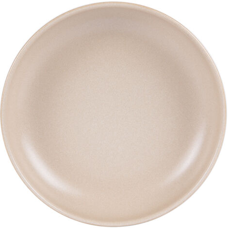 Table Passion - Assiette creuse Uno sable 22 cm (lot de 6)