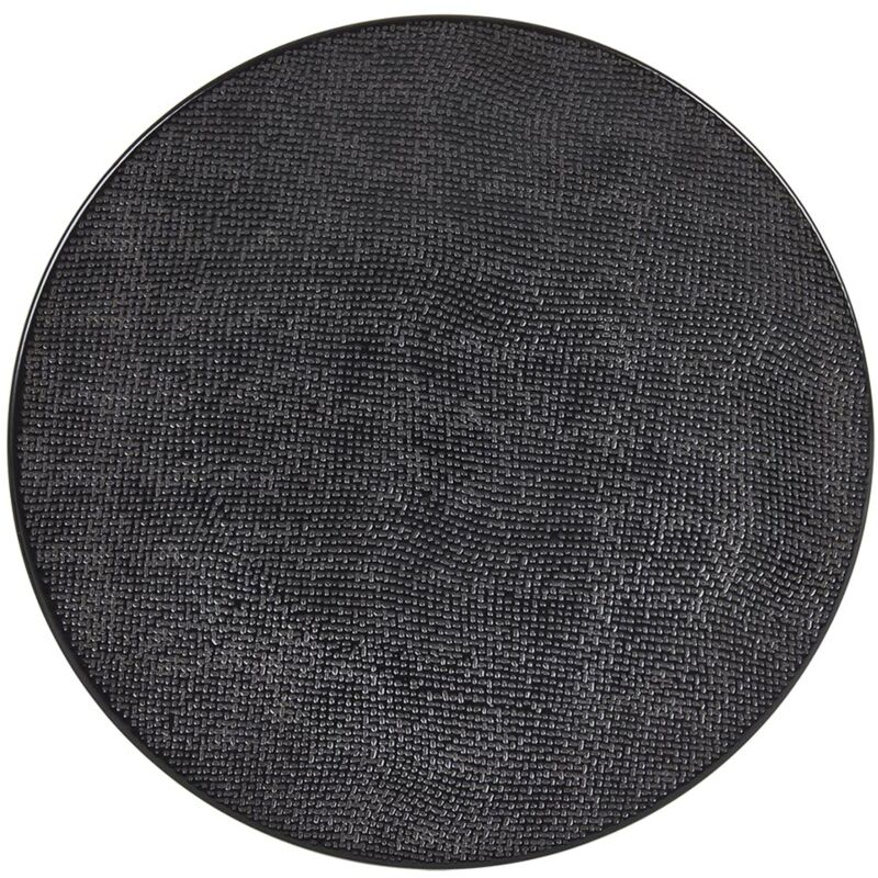 Table Passion - Assiette de présentation Vésuvio noir 31 cm