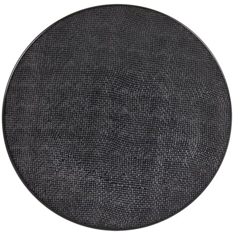 Table Passion - Assiette de présentation Vésuvio noir 31 cm
