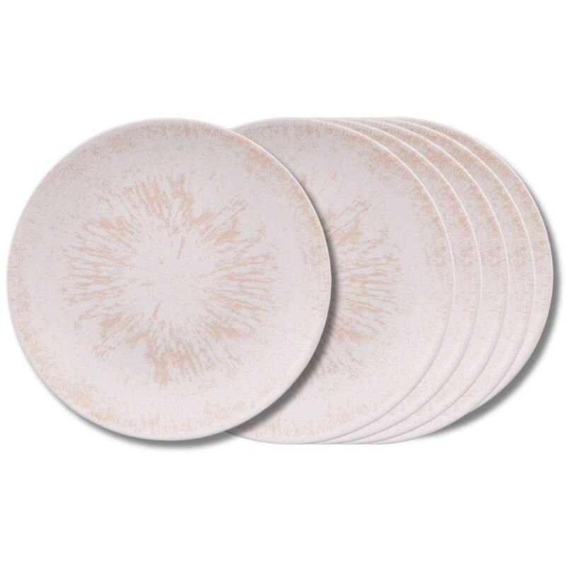 Table Passion - Assiette plate Onyx 27 cm crème (lot de 6)