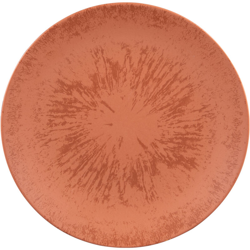 Table Passion - Assiette plate Onyx 27 cm Terracotta (lot de 6)