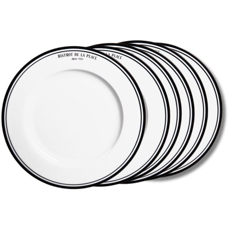 Table Passion - Assiette plate Bistrot 27 cm (lot de 6)