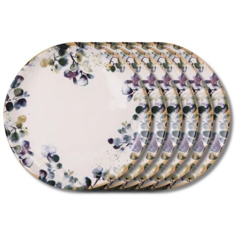 Table Passion - Assiette plate Garden 27,5 cm (lot de 6)