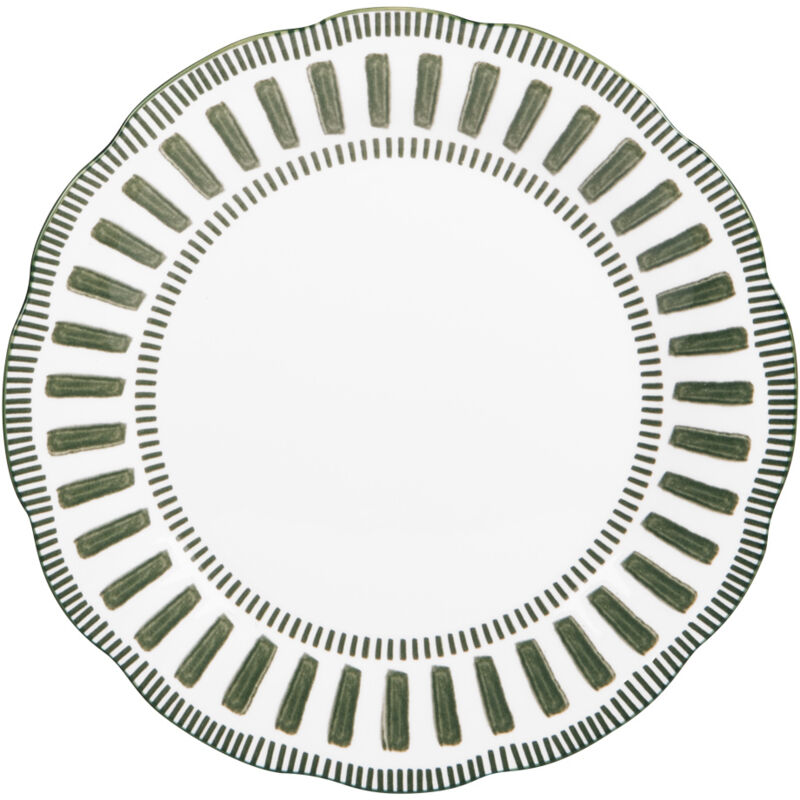 Table Passion - Assiette plate Napoli verte 27 cm (lot de 6)