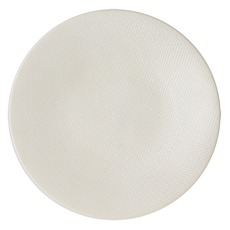 Table Passion - Assiette plate Vésuvio blanc 27 cm (lot de 6)