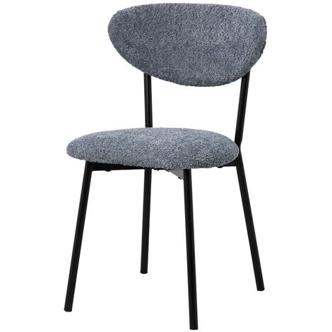 Table Passion - Chaise bouclette bleu canard