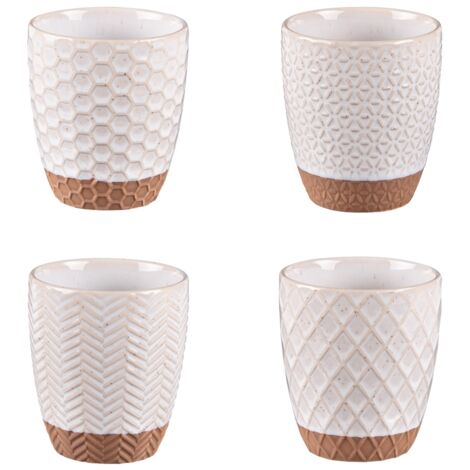 Table Passion - Coffret de 4 gobelets Jaspe 20 cl beige