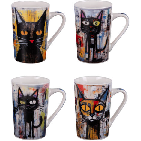 Table Passion - Coffret de 4 mugs Street Cat 35 cl
