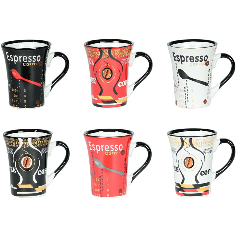 Table Passion - Coffret de 6 tasses à café Color 12,5 cl assorties